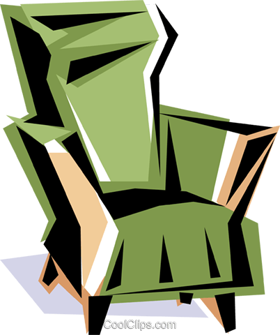 Cool Chair Royalty Free Vector Clip Art Illustration - Chair (402x480)