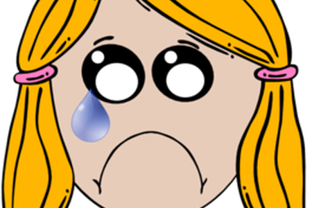 Clip Art Free Download Download Wallpaper Sad Student - Crying Girl Coloring Pages (450x300)