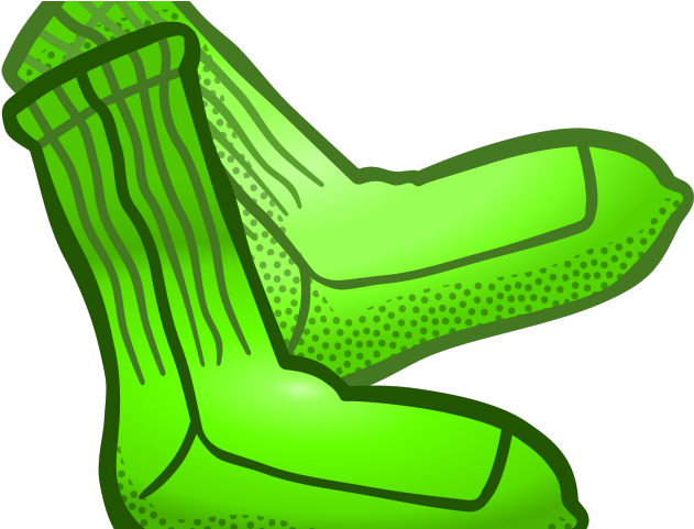 Crazy Clipart Socks - Green Socks Clipart (640x480)
