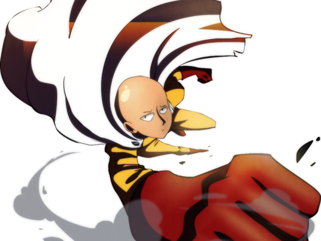 One Punch Man Clipart Flying - One Punch Man Punch Png (640x480)