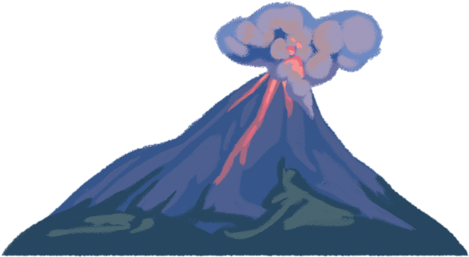 Volcano - Illustration (1125x869)