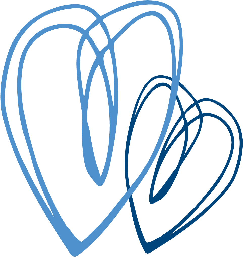 Friends - Heart Line Transparents Blue (988x1043)