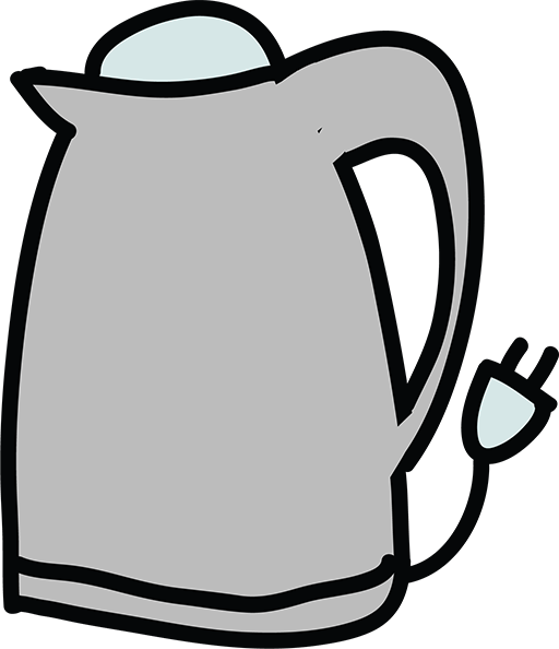 Electric Transprent Png Free - Electric Kettle Cartoon (512x594)