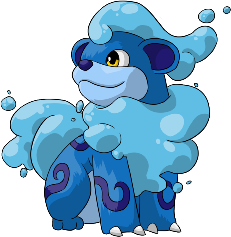 Clip Art Water Growlithe New Alola - Pokemon Growlithe Alola Form (892x896)