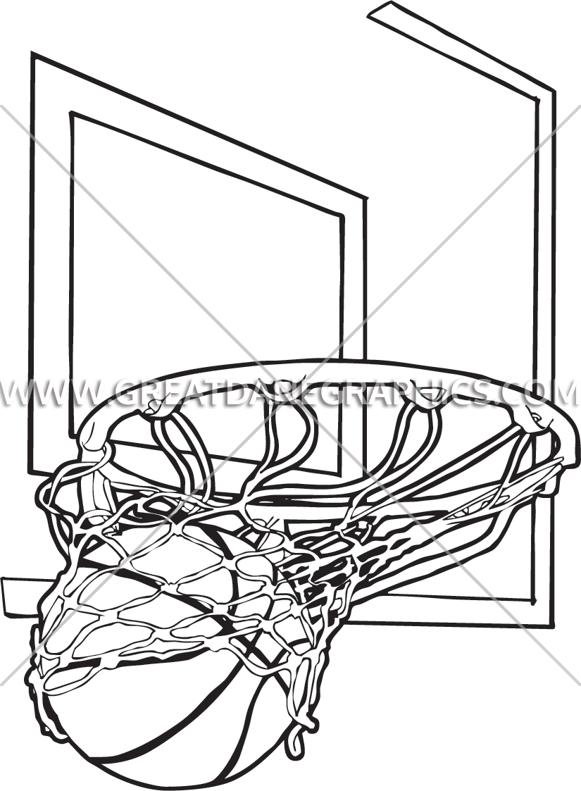 Basketball Net Drawing At Getdrawings - Basketball Hoop Drawing (825x1123)