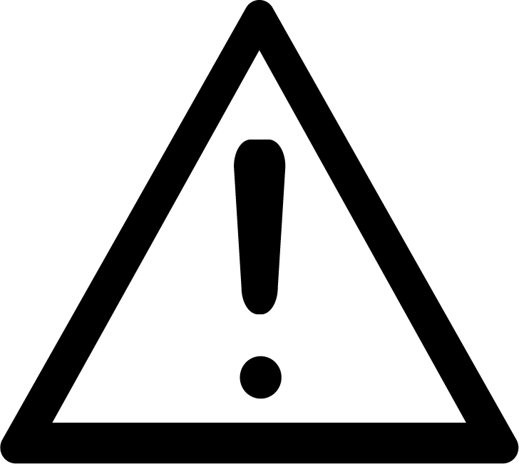 Transparent Background Warning Logo (728x651)
