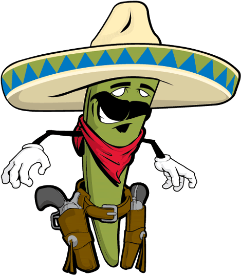 Pepper Bandit New Clipart For Signsez - Mexican Bandit Cartoon (533x600)
