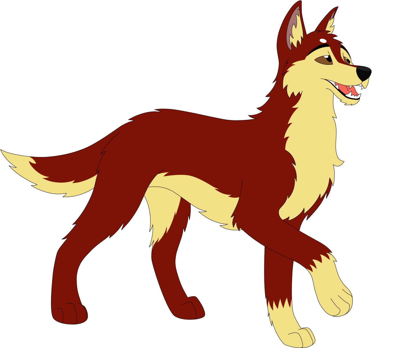 The Singing Bandit - Kunming Wolfdog (1500x1250)