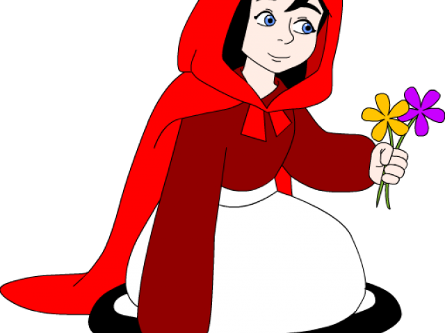 Red Riding Hood Clipart Transparent - Big Bad Wolf (640x480)