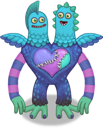 My Singing Monsters Season Of Love Big Blue Bubble - My Singing Monsters Rare Schmoochle (430x530)