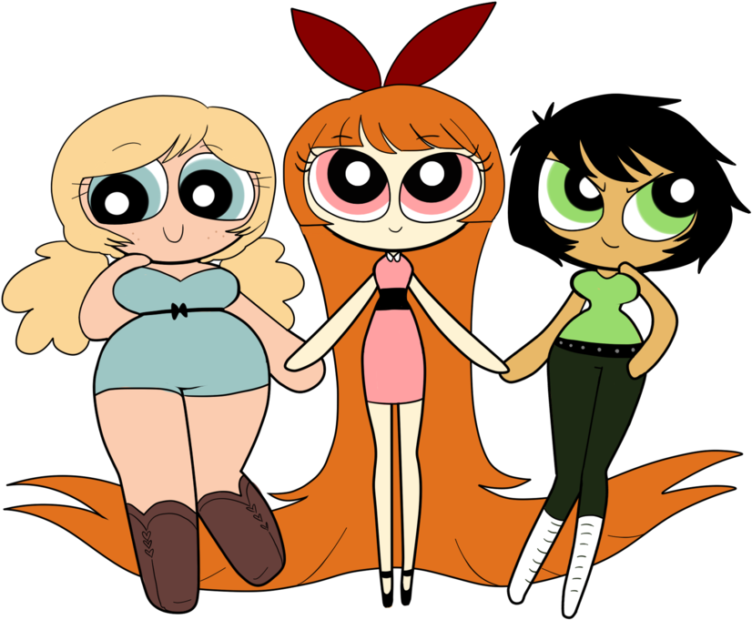 Pin By Nova On Power Puff Girls - Powerpuff Girls Bubbles Thicc (900x703)