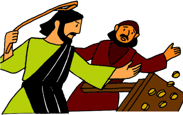 Temple Clipart Jesus - Jesus Chased The Money Changers (640x480)