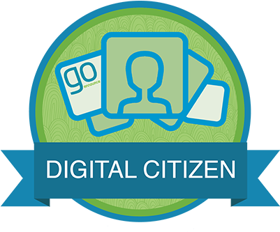 Students Earn The Digital Citizen Badge By Completing - Digital Citizenship Badge (400x400)