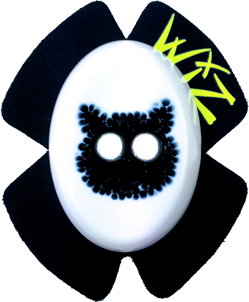 Pussy Cat Trolls Blk-wht - Knieschleifer Wiz (521x626)