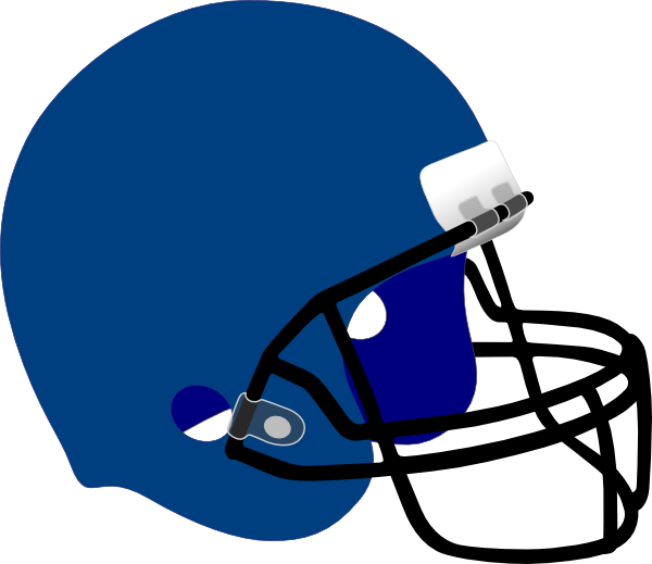 Football Helmet And Football (600x519)