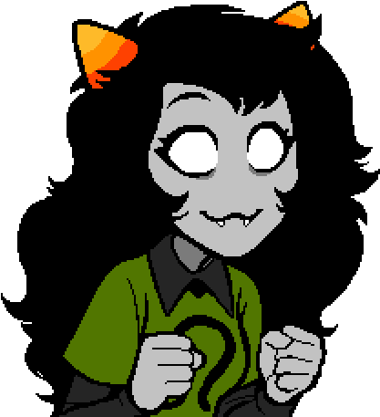 People Liked Trolls, So There Was A Lot Of Time Spent - Homestuck Meulin Talksprite (500x532)