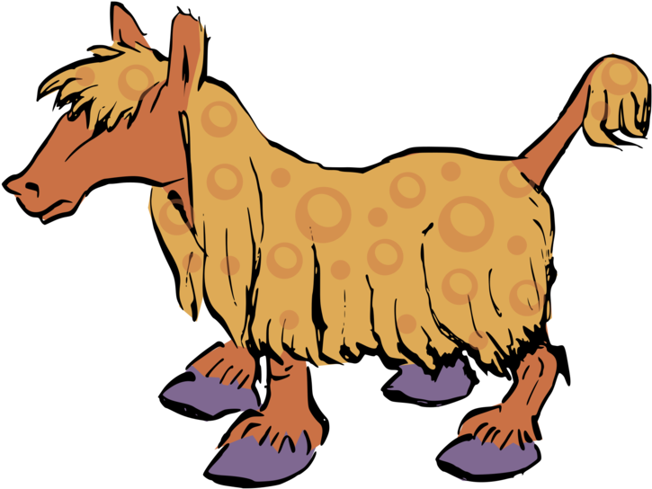 Dog Pony Horse Cattle Cartoon - Clip Art (901x750)