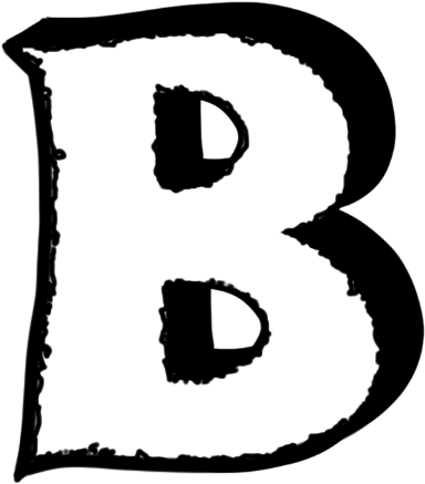 Banner Black And White Library Fonts Graffiti Font - Graffiti B No Background (450x500)