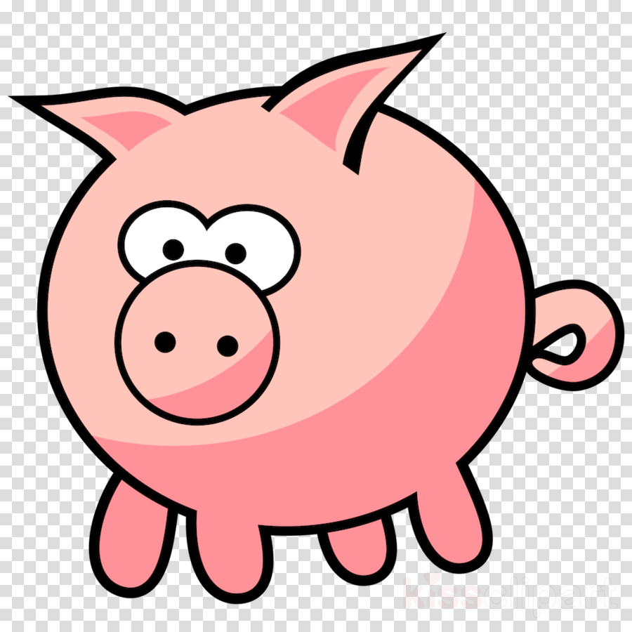 Farm Animals Clipart Livestock Clip Art - Cartoon Pig Png (900x900)