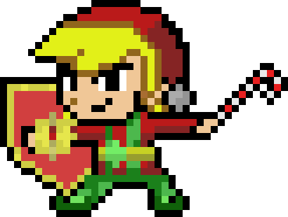 Christmas Countdown - Toon Link - By Aplawesome - Link Christmas Pixel Art (410x310)