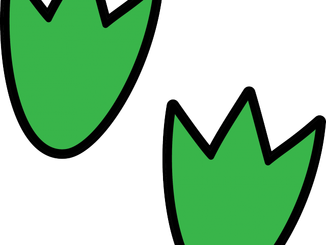 Brachiosaurus Clipart Past - Dinosaur Footprint Template (640x480)