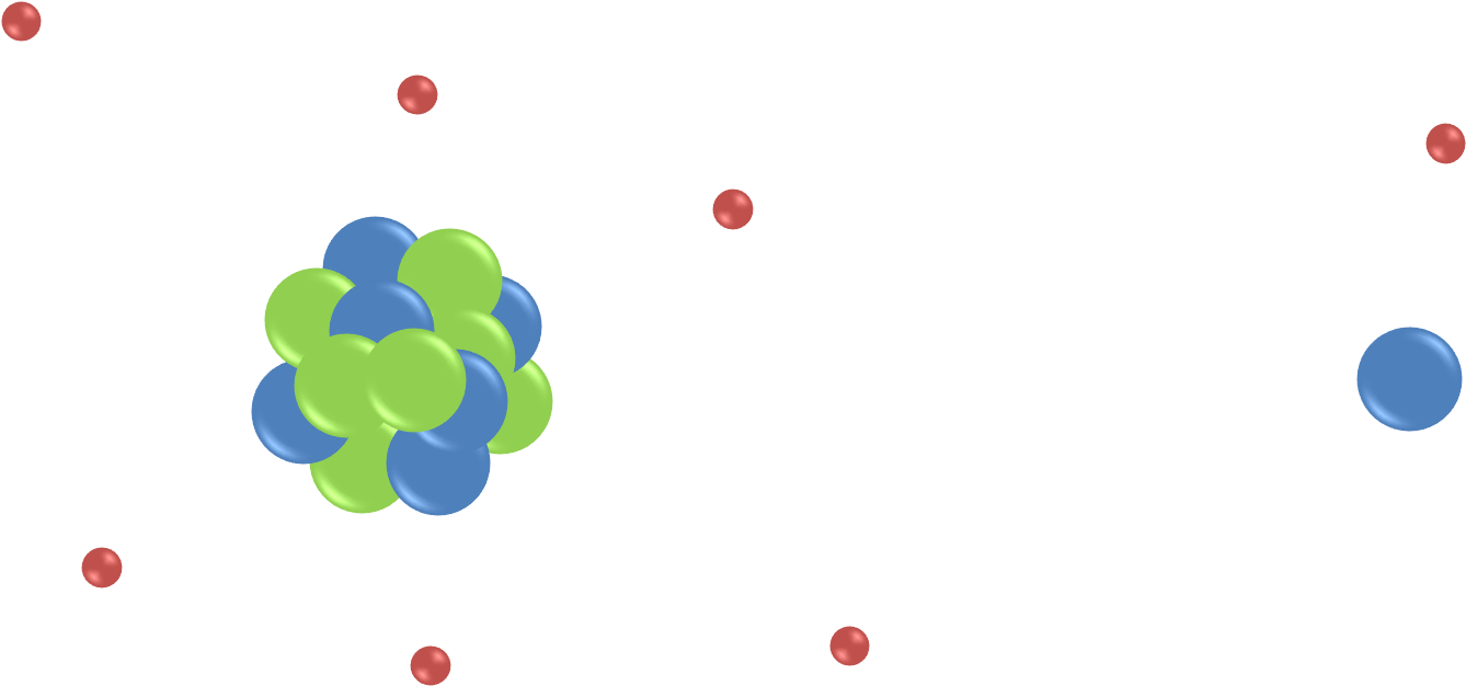 Schematic Of 13c And 1h Atoms - Circle (1771x803)