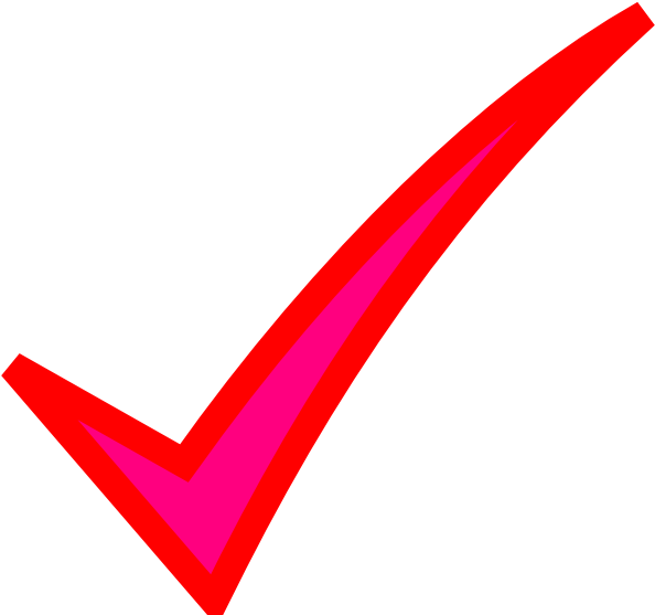 Check Mark Clip Art At Clker - Red Check Cartoon (600x557)