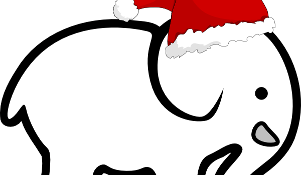 Png Transparent Download Past Events Monfort Heights - Ivory Ella Christmas Elephant (600x350)