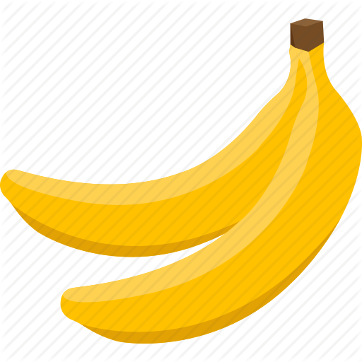 Clip Freeuse Stock Bananas Vector Flat Design - Food (512x512)