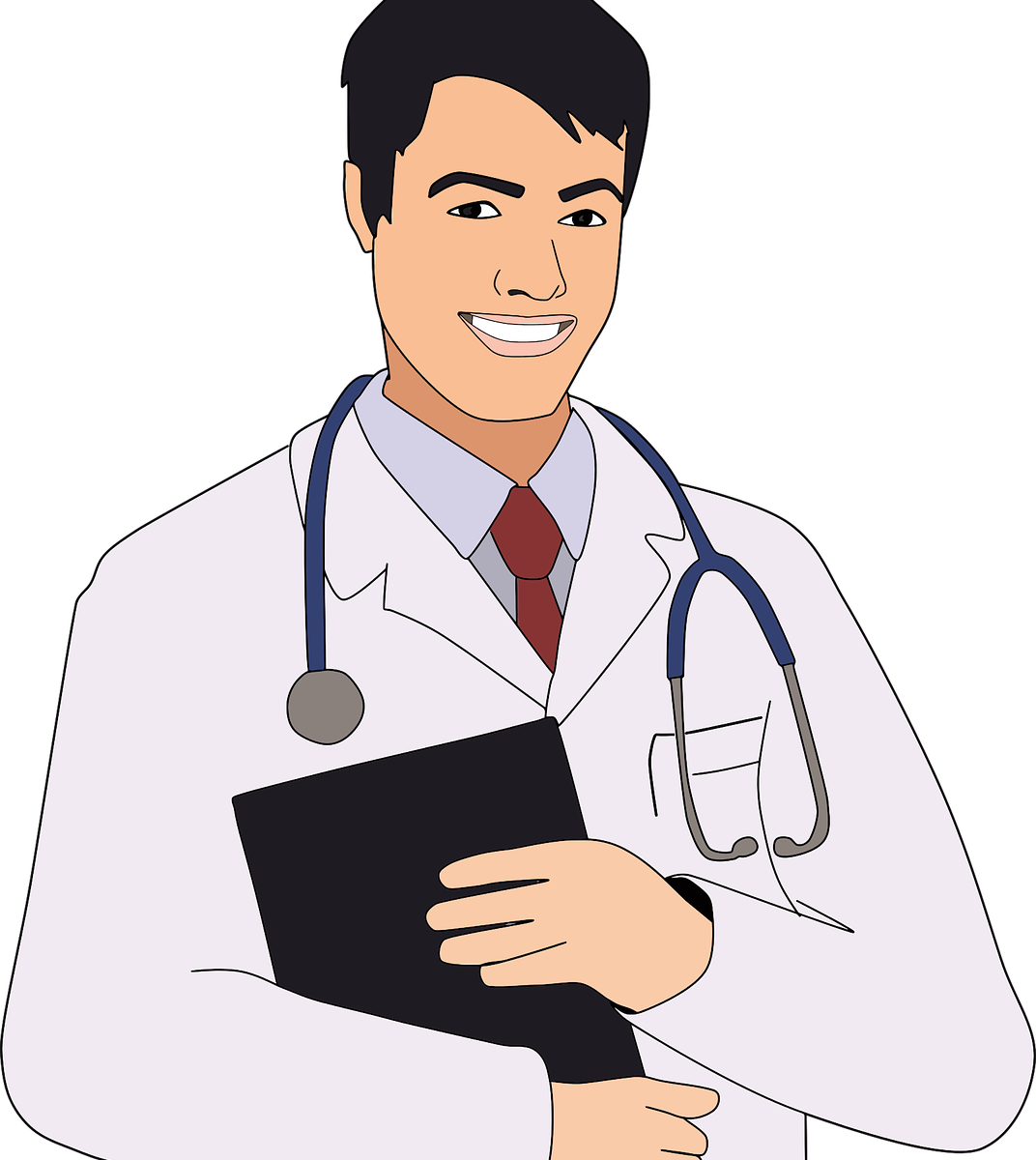 Cute Doctor Physician Clip Art - Doctor Clipart (1072x1200)