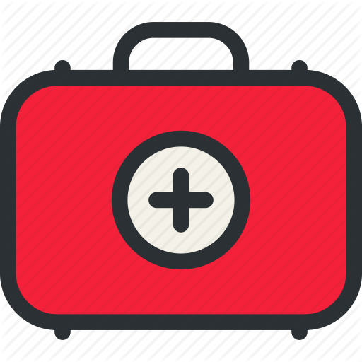 Clip Black And White Medical Big Set Red By Rados Aw - Clip Art First Aid Kit Png (512x512)