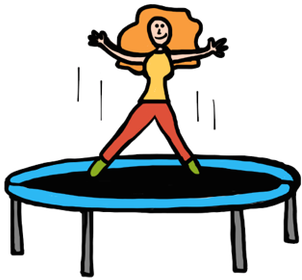 Clipart Freeuse Don T Banish The - Cama Elastica Cartoon Png (640x569)