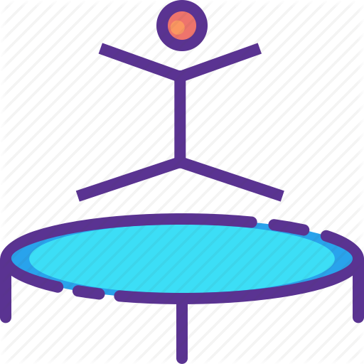 Gymnast Clipart Gymnastics Trampoline - Gymnastics (512x512)