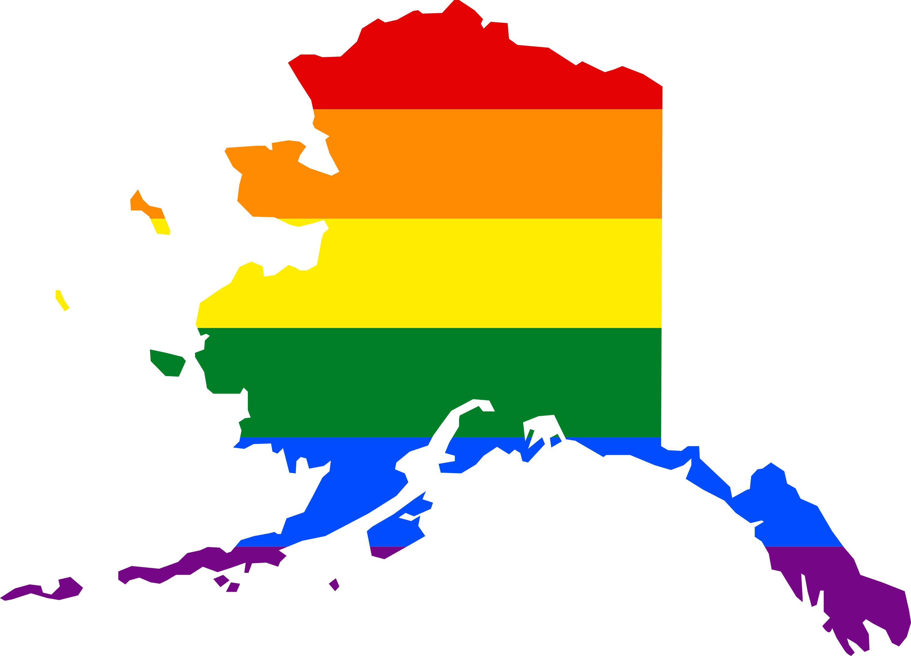 Svg Free Stock File Lgbt Flag Map Of Svg English - Alaska State Flag (3036x2187)