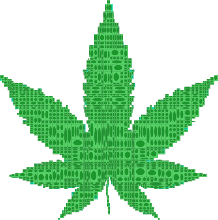 Bulletin Clipart - Cartoon Pot Leaf Png (744x750)