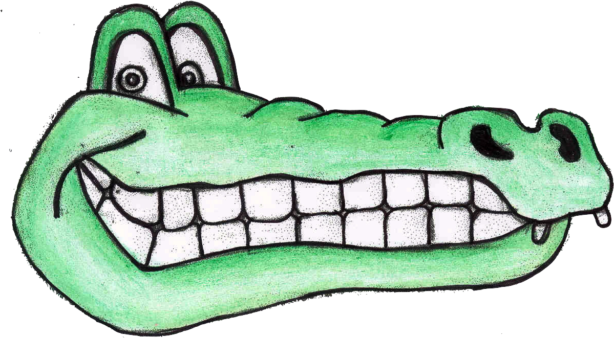 Clip Art Alligator Smile From - Clip Art (1213x690)