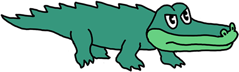 Vector Free Crocodile Clipart Green Object - Nonagon Infinity King Gizzard And The Lizard Wizard (724x407)