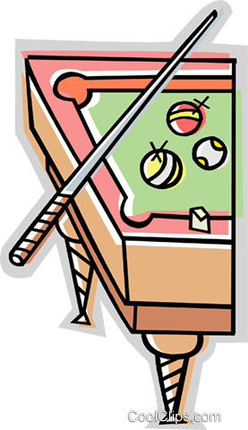 Billiards, Pool Table Royalty Free Vector Clip Art - Billiards, Pool Table Royalty Free Vector Clip Art (277x480)