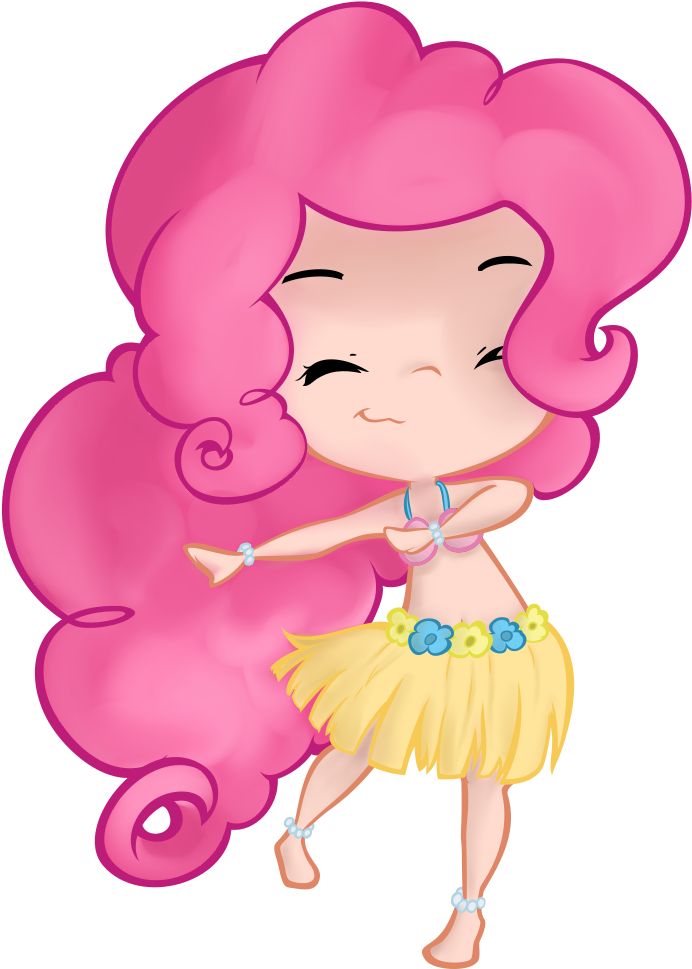 Artist Brsajo Gummigator Belly Button Bracelet - Pinkie Pie Hula (883x1103)