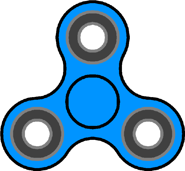 Fidget Spinner Png Clipart - Blue Fidget Spinner Png (800x800)