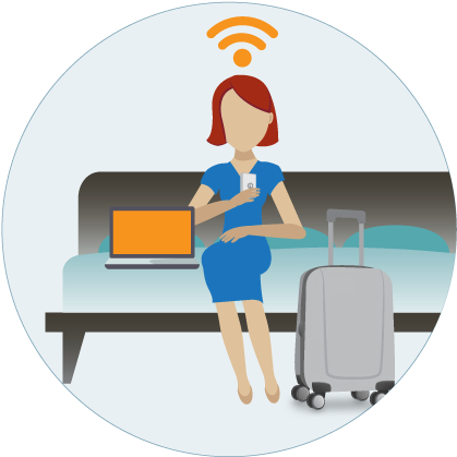 Guest Wi-fi Illustration - Illustration (450x447)