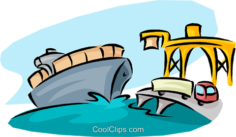 Ocean Transport Royalty Free Vector Clip Art Illustration - Illustration (480x278)