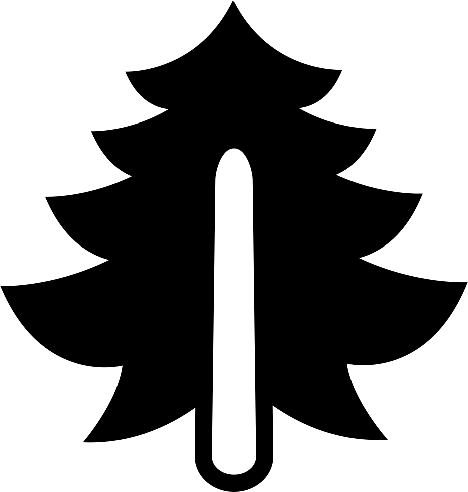 Clipart Free Pine Big Tree Png Icon Download Onlinewebfonts - Logo Gambar Pohon Hitam (932x980)
