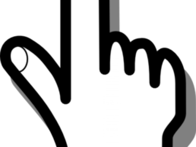 Here Clipart Hand Pointer - Finger Pointing Clipart Black And White (640x480)