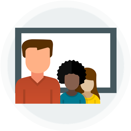 Royalty Free Library Learning An Icon Of A Male And - Teacher (500x500)