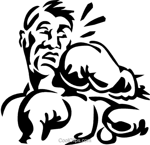 Boxer Royalty Free Vector Clip Art Illustration - Boxing (480x466)