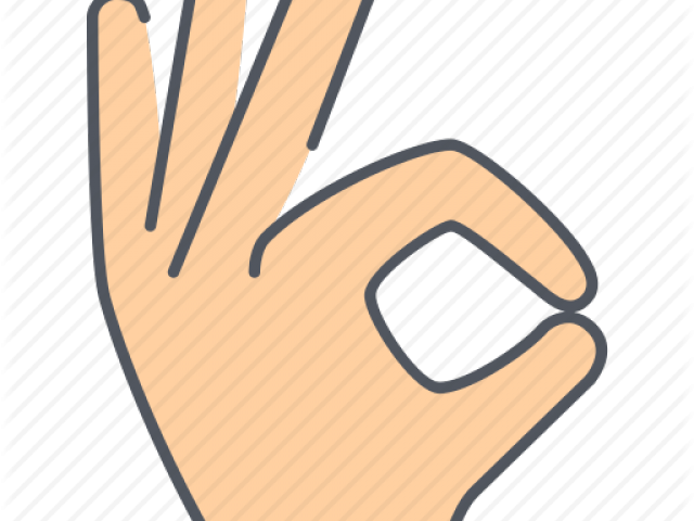 Hand Gesture Clipart Ok Symbol - Gesture (640x480)