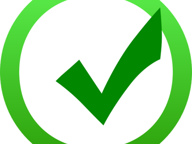 Ok Clipart Green - Green Tick Stamp Png (640x480)