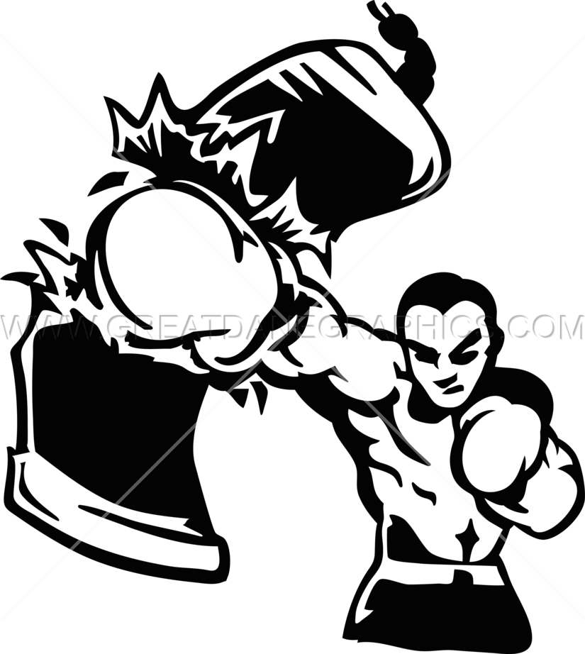 Boxer Clipart Shirt ~ Frames ~ Illustrations ~ Hd Images - Boxer Punching Bag Clipart (825x922)