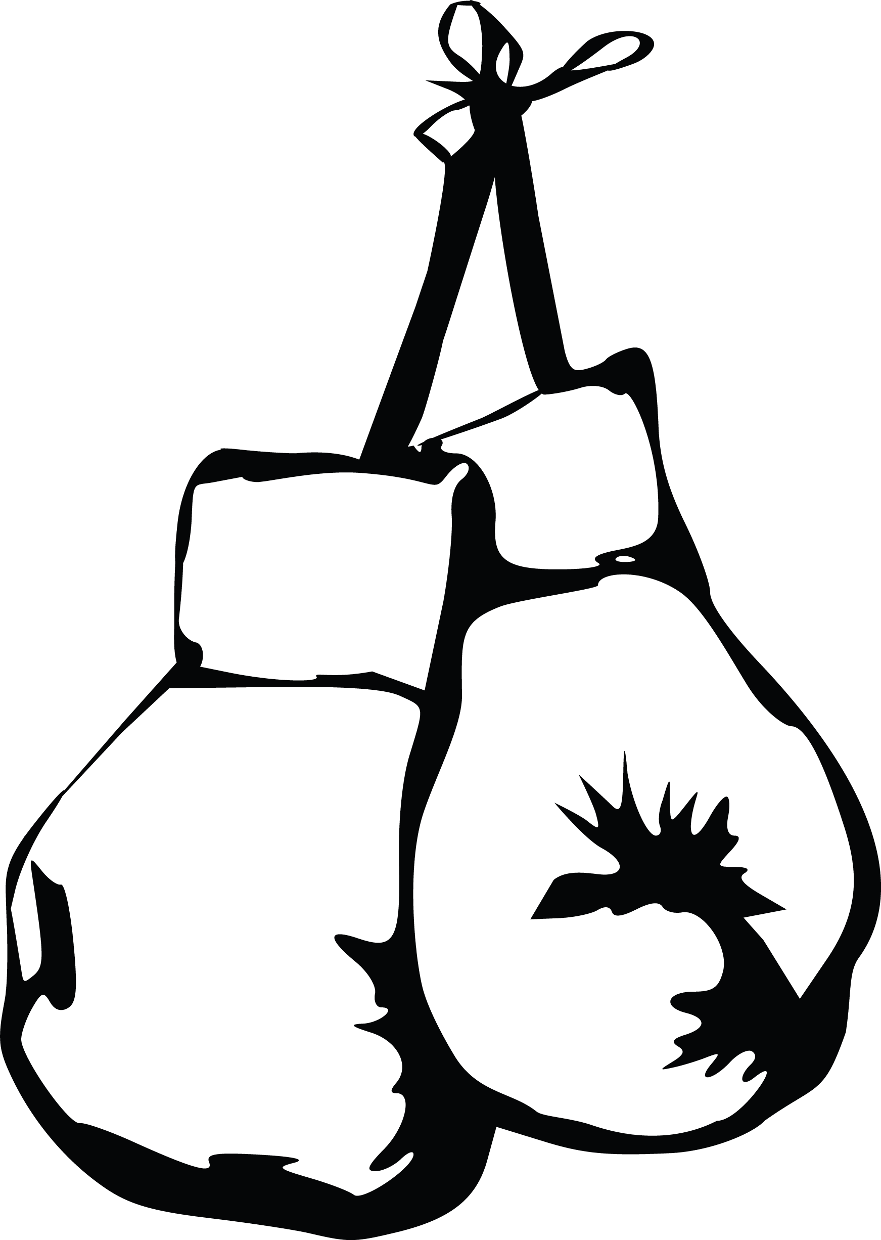 Boxing Glove Gloves Transprent Png Free - Boxing Gloves Black And White (1743x2452)